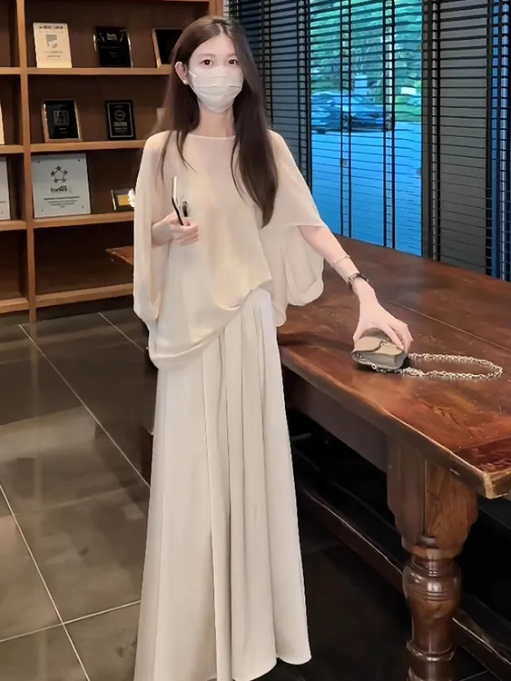 2025穿搭一整套巨好看小个子上衣半身裙子女新款夏日绝美漂亮套装