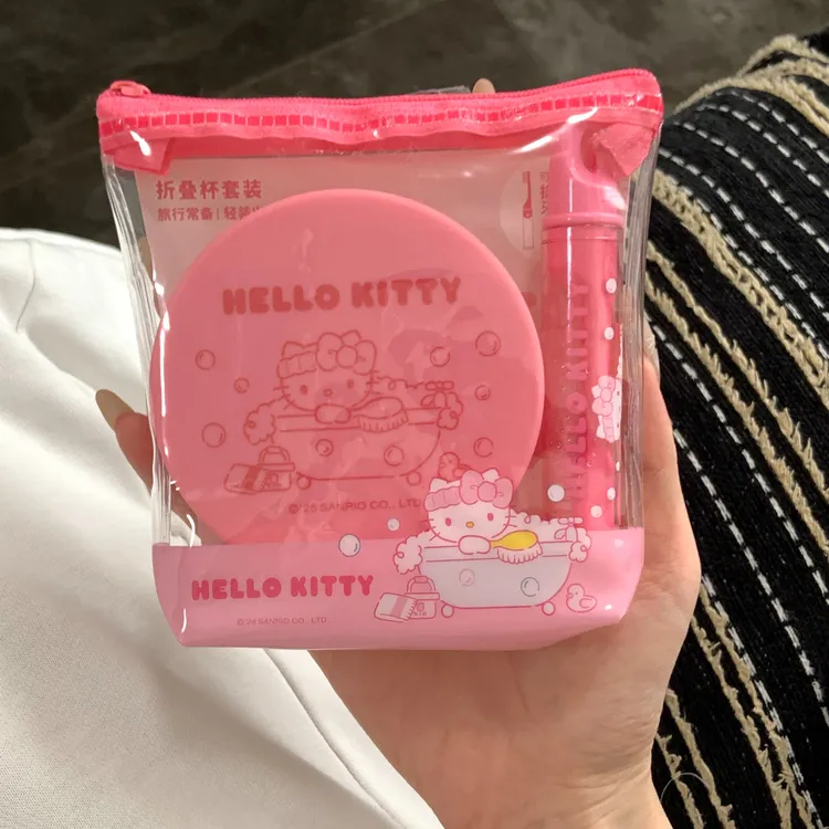 kt便携牙刷漱口杯折叠便携旅行刷牙杯女生出差必准备神器套装