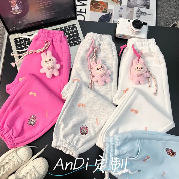 〖ANDI〗安迪订制秋季新款中大童可爱卡通休闲束脚裤5007