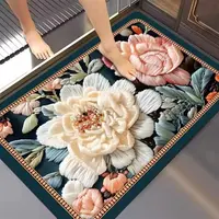A043【60*90cm】硅藻泥入户门垫喜庆玄关厨房浴室防滑免洗地毯地垫