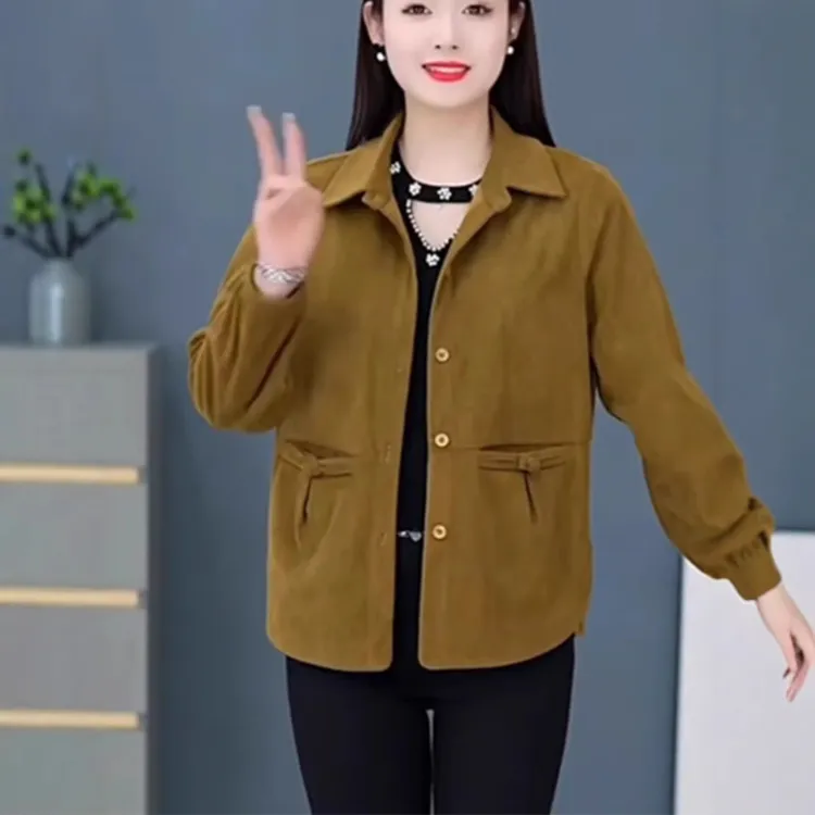 大码美人妈妈装衬衫女装春秋新款休闲上衣外套时尚洋气高档百搭