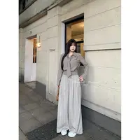 黑泽玄七“阿尔法outfit”INS风日式时尚套装衬衫高腰小众轻熟秋季