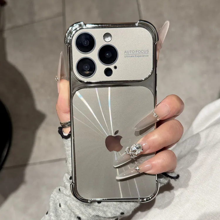 高颜值CD纹镭射适用苹果17promax手机壳iPhone16四角防摔15高级14