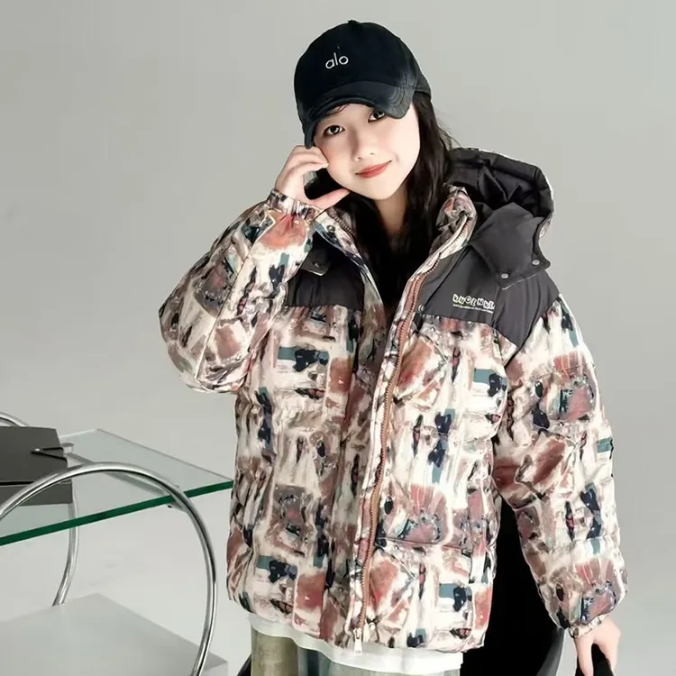 儿童羽绒服拼接加厚连帽中小童男童女童宝宝洋气保暖秋冬时尚外套