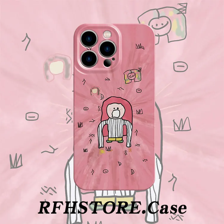 个性抽象女孩适用苹果17/16菲林手机壳华为P70vivo小米17oppo全包