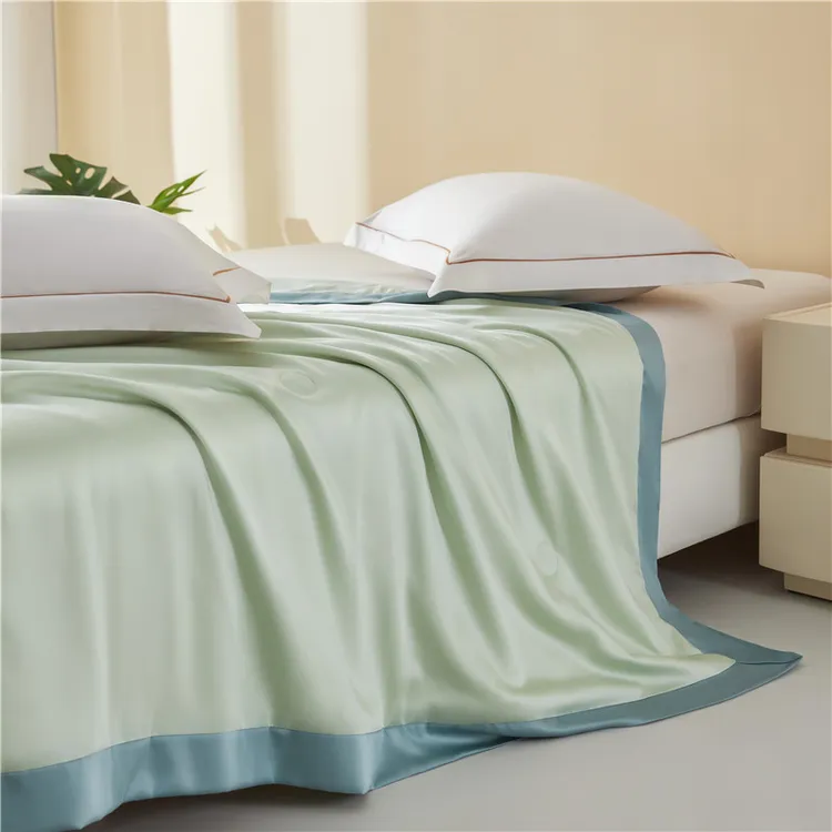 A类兰精天丝夏凉被夏天冰丝空调被凉感薄被子冷气被可机洗双人2m