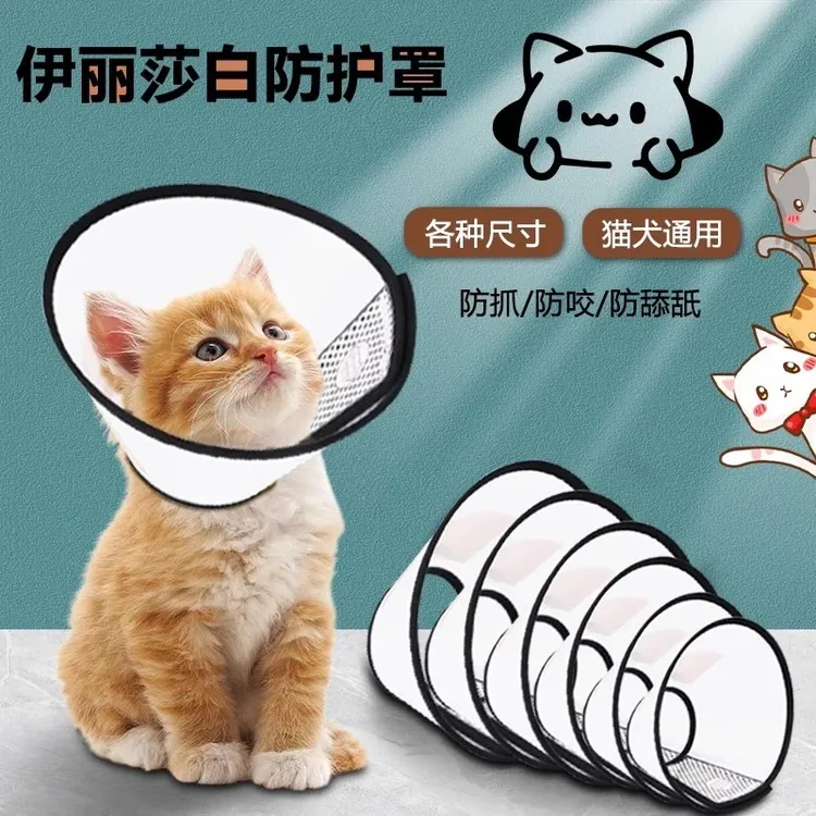 【防舔防抓咬】伊丽莎白圈狗狗猫咪项圈脖套圈宠物头套绝育防护脖圈