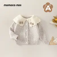 MOMOCOmini秋冬季婴童公主风长袖娃娃领毛衣开衫女宝87710112004