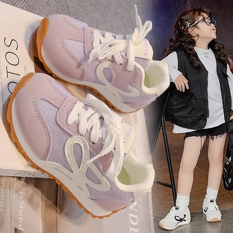 夏季清仓ABC女童鞋运动鞋2025春季新款儿童德训鞋中大童阿甘休闲