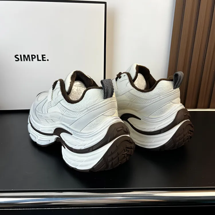 欧洲站秋冬新款时尚厚底增高加绒老爹鞋擦色复古做旧休闲运动鞋潮