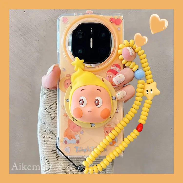 适用华为mateX6折叠屏手机壳MateX5典藏版小人立体matex3磁吸支架