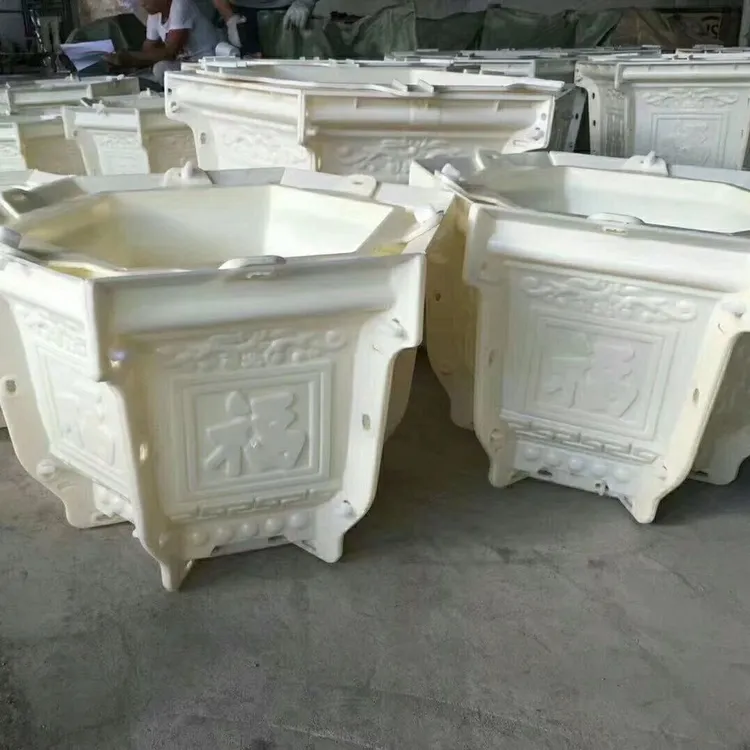 厂家直销六角花盆模具自制灌浆大模具盆景盆栽混凝土建筑模具批发