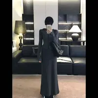 刘婆子店铺款【条纹裙套装】条纹拉链连帽上衣+半身裙两件套K8964