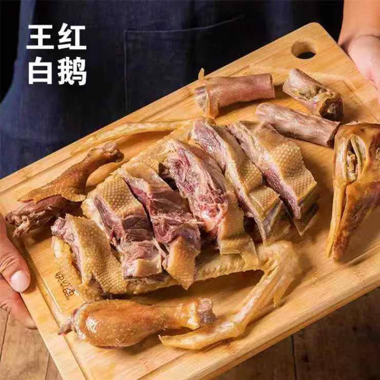 300天以上安徽皖西白鹅无肫爪腌制晾晒风干腊鹅