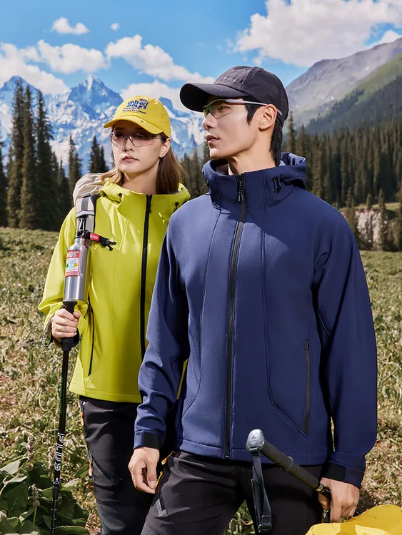 户外三防男女同款立体剪裁连帽冲锋衣外套男女款爆款2025新款休闲