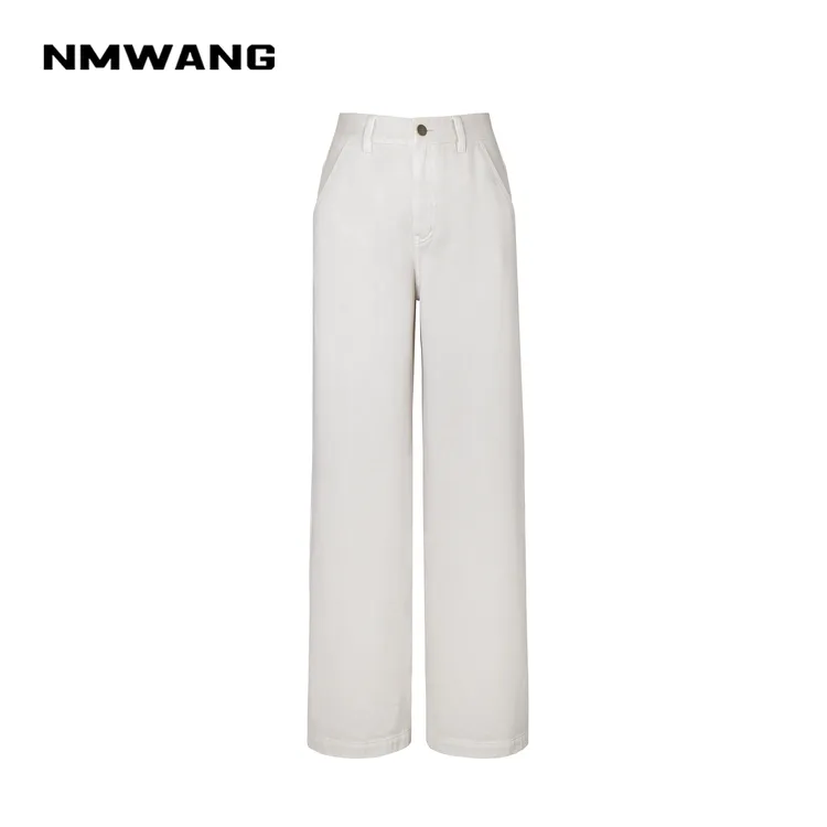 【可可专属】NMWANG牛魔王XH5C159石膏色阿苏特染奶油裤