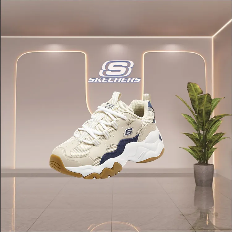 SKECHERS/斯凯奇【奶糕熊】女鞋时尚百搭老爹鞋户外潮流休闲熊猫鞋