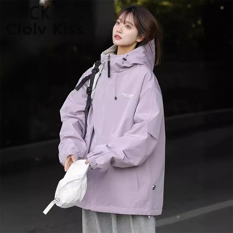 Clolv&Kiss小CK男款正反两面穿外套男女春秋季新款宽松学生高级设