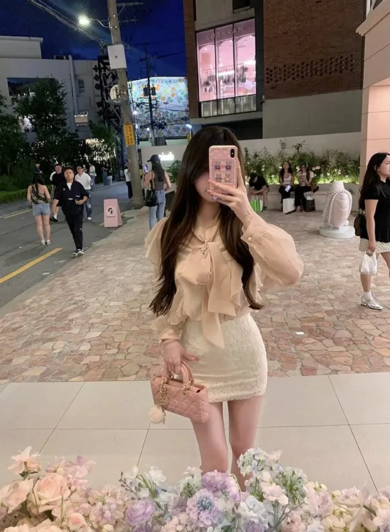 衬衫套装女新款秋包臀短裙两件套