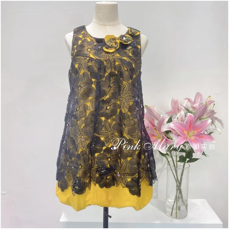 PinkMary粉红玛琍无袖连衣裙蕾丝子【无脖套，仅裙子】PMACW531833