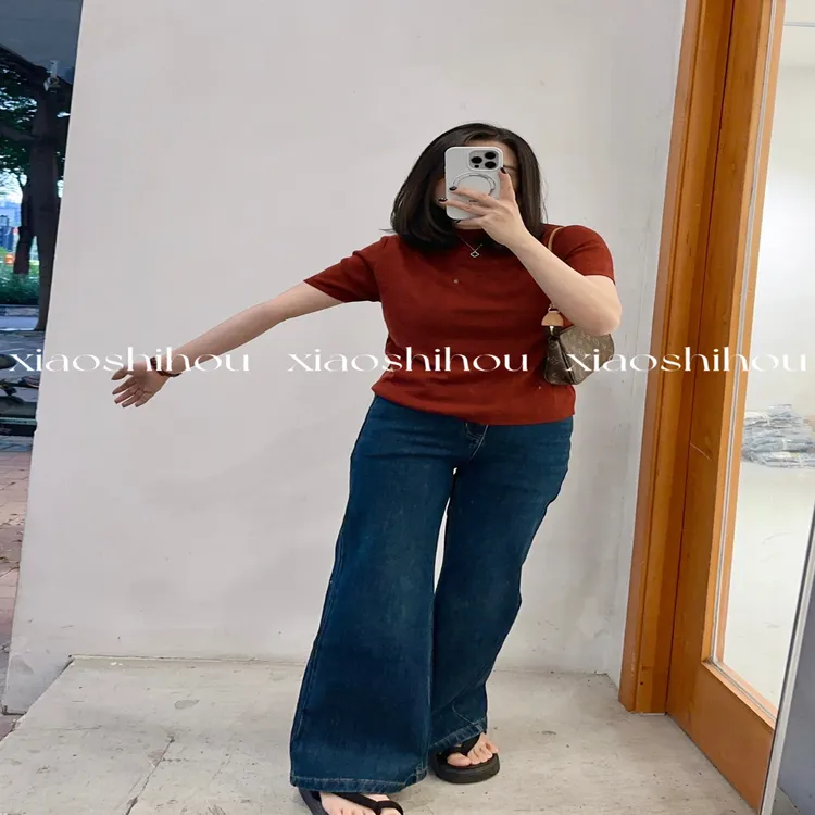 小时候女装店高品质微喇牛仔裤8203