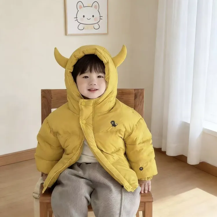男童棉衣冬装2025新款韩版儿童加厚棉袄外套男女宝宝冬季保暖上衣