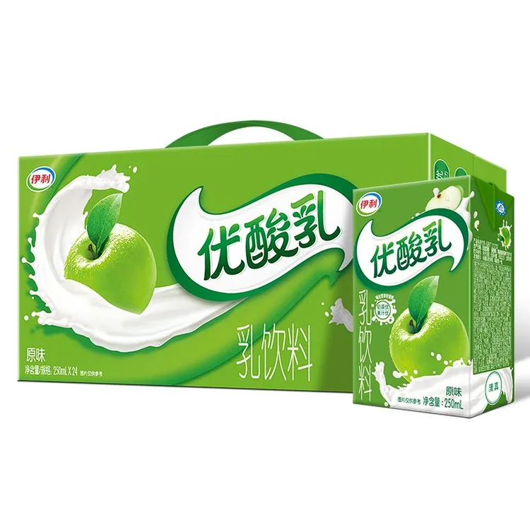 【5月产达人专属】伊利优酸乳酸奶饮品250ml*24盒原味草莓多口味