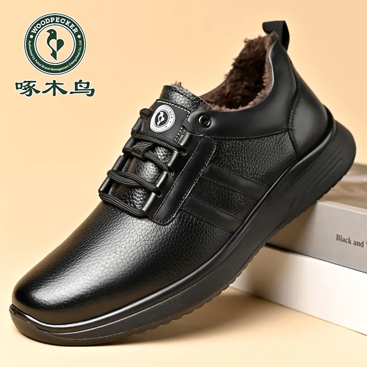 啄木鸟男士休闲运动鞋2025秋季商务男款休闲透气防臭男鞋软底鞋子