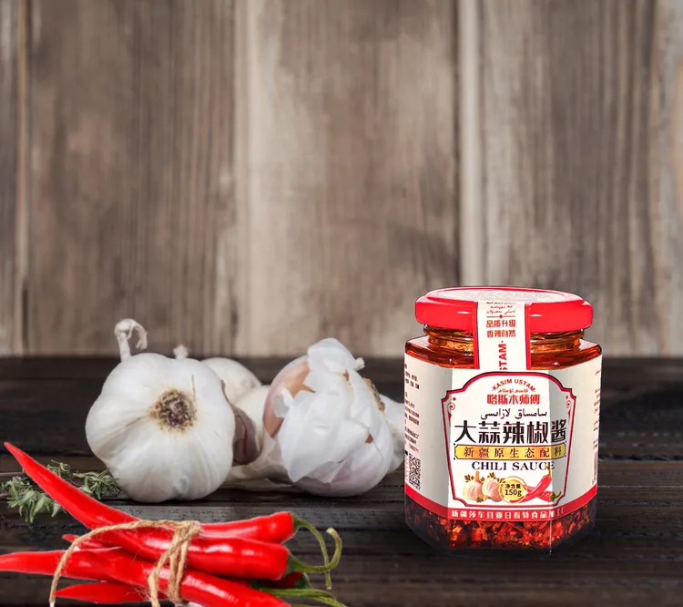新疆特产大蒜手工辣椒酱  