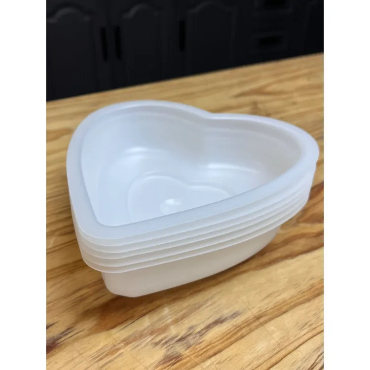 心形状隔热创意DIY模具甜盘子模具可进微波炉特色餐具一次性餐具