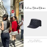 HHE TOO TOO菱格小香风鸭舌帽844