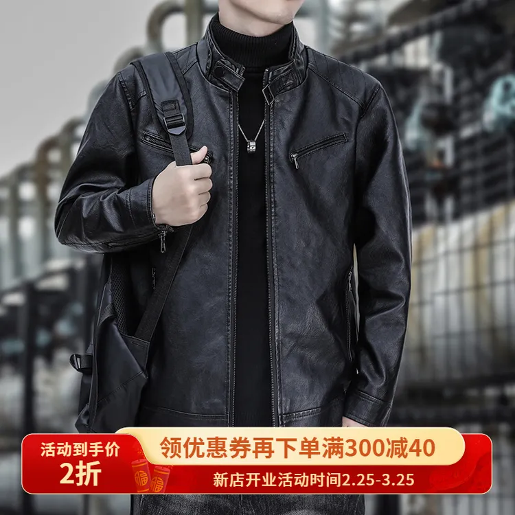 新款皮衣复古小众男士潮流2025夹克衫爆款飞行男款帅气舒