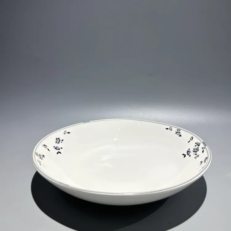 至上：高白瓷冷菜碗网红碗蓝鸢系列家用创意餐具高温瓷耐用大碗