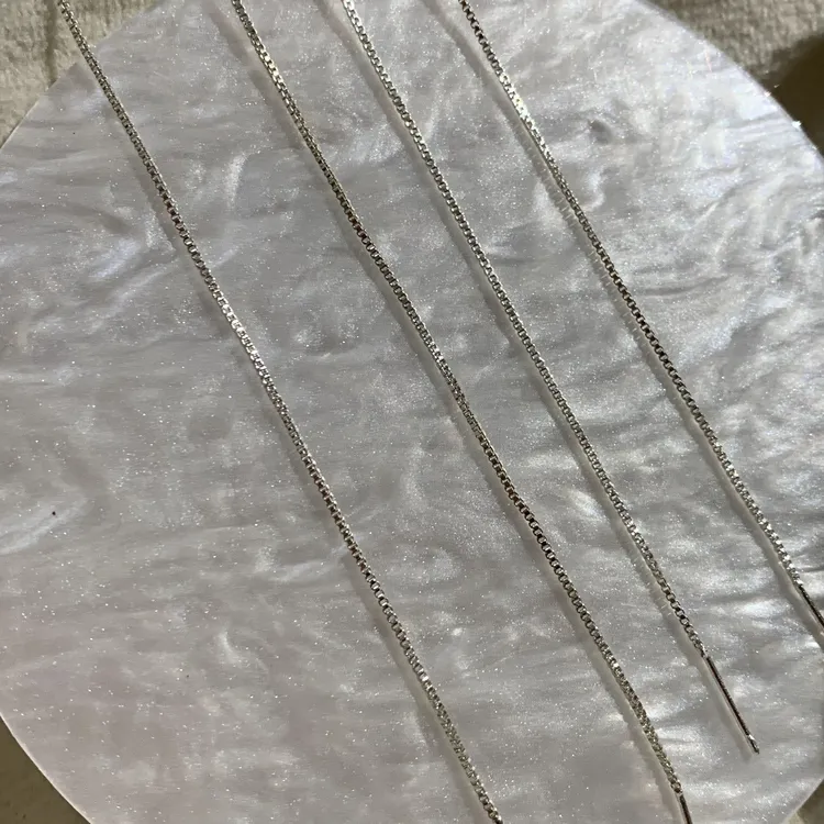 时尚气质万能项链盒子链百搭白色可调节保色铜锁骨链简约轻奢