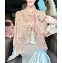 【玫瑰心事】短外套重工气质设计师春秋季提花新中式女新款时尚