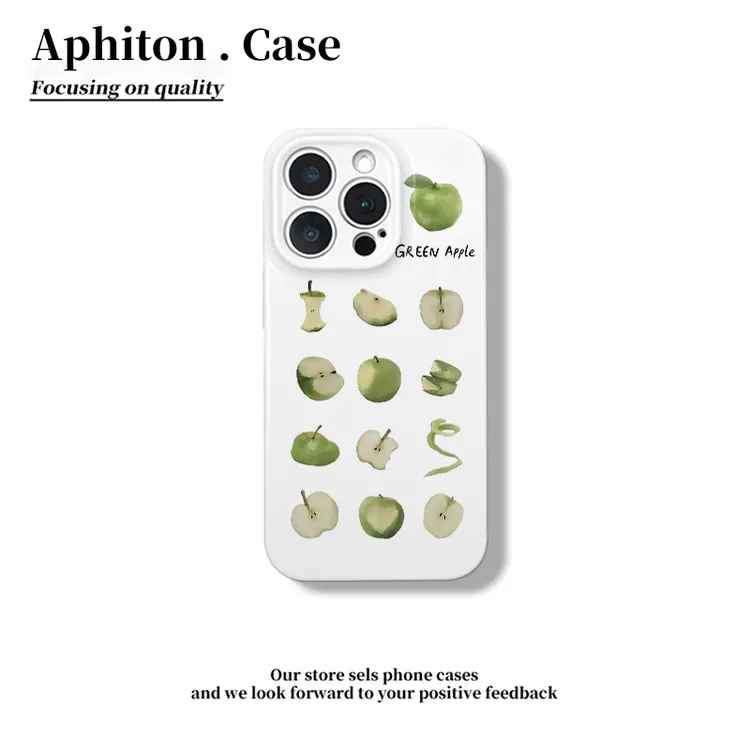 奥菲顿削皮青苹果适用苹果17/16菲林手机壳华为P70vivo小米15oppo
