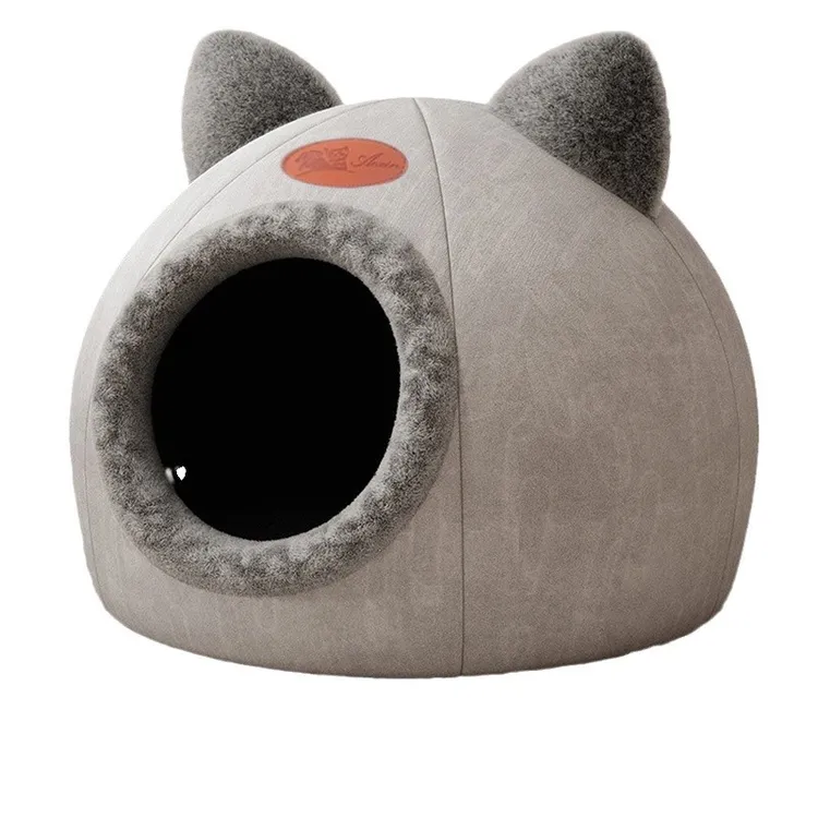 猫窝冬季保暖封闭式安全感猫床宠物狗窝秋冬款猫屋猫咪冬天睡觉用