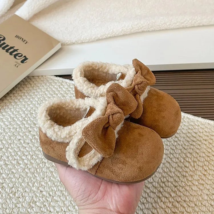 儿童棉鞋2025冬季新款儿童女宝加绒保暖公主鞋女孩二棉毛毛冬款鞋