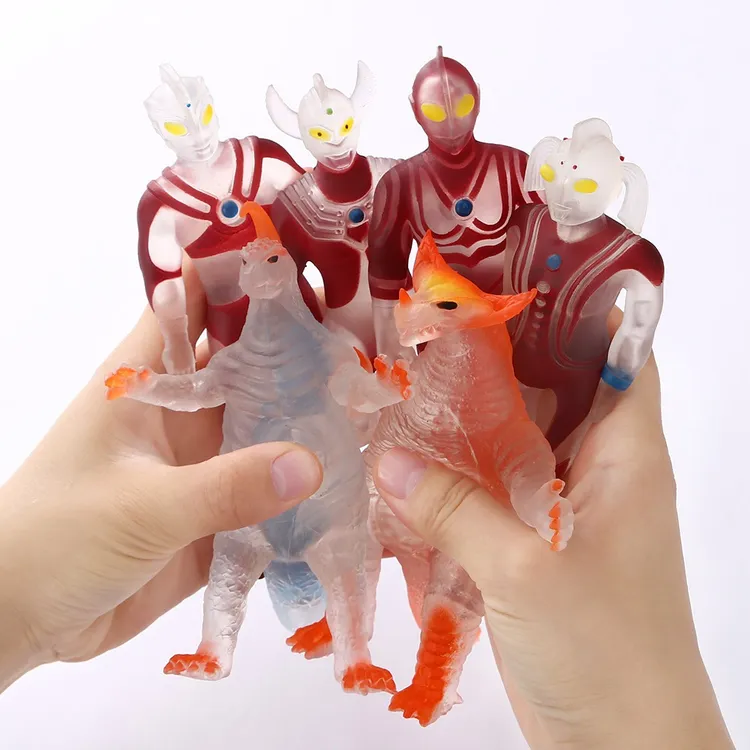 正版泰罗奥特曼怪兽随温度变色软胶拉伸拉拉弹力男孩玩具捏捏乐