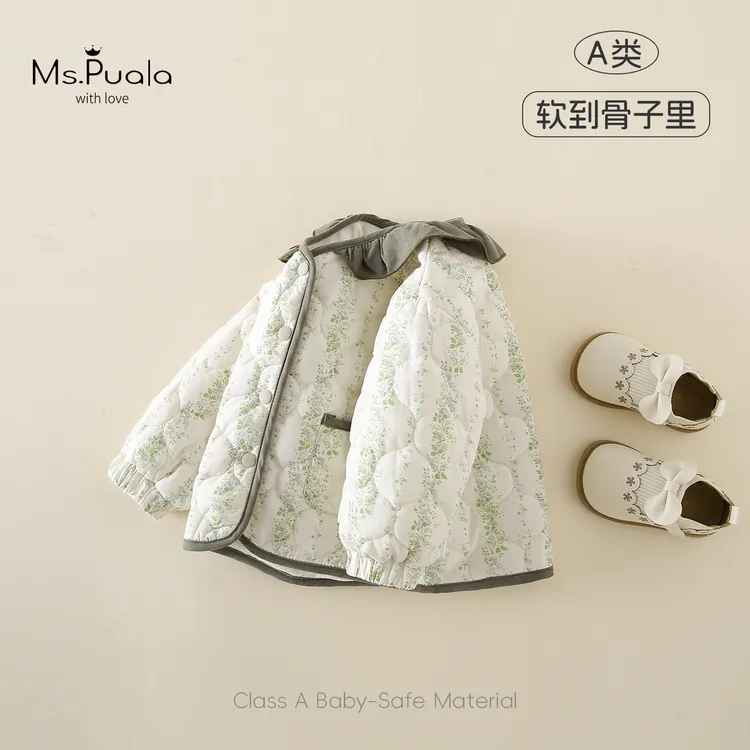 【Ms.Puala冬日森林】童装婴幼儿棉服外套女宝宝冬加绒保暖棉衣棉袄