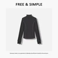 Free&Simple-‘万能搭子’极简风时尚韩系感净版打底衫T恤-8326
