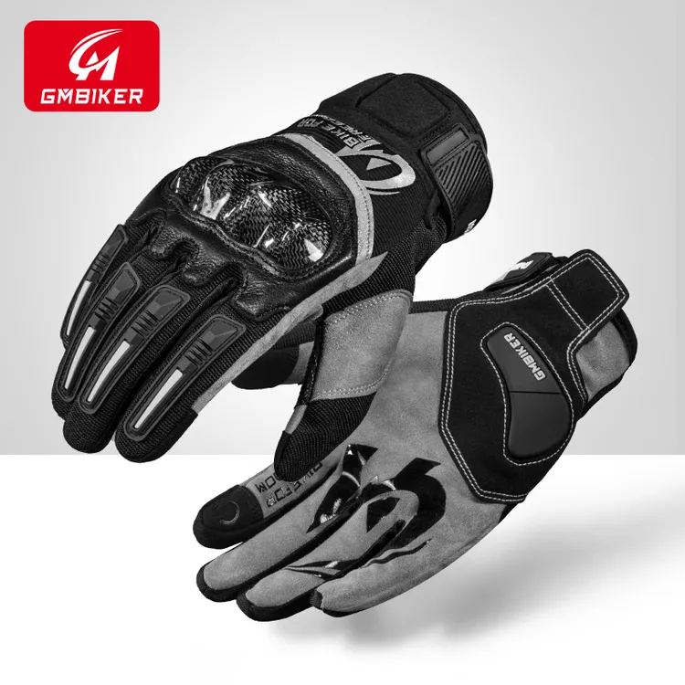 摩托车手套夏季骑行裸感薄款透气防摔骑士碳纤维防护赛车机车装备