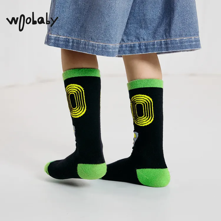 WB【中筒袜】woobaby儿童25春棉软弹力足球运动休闲