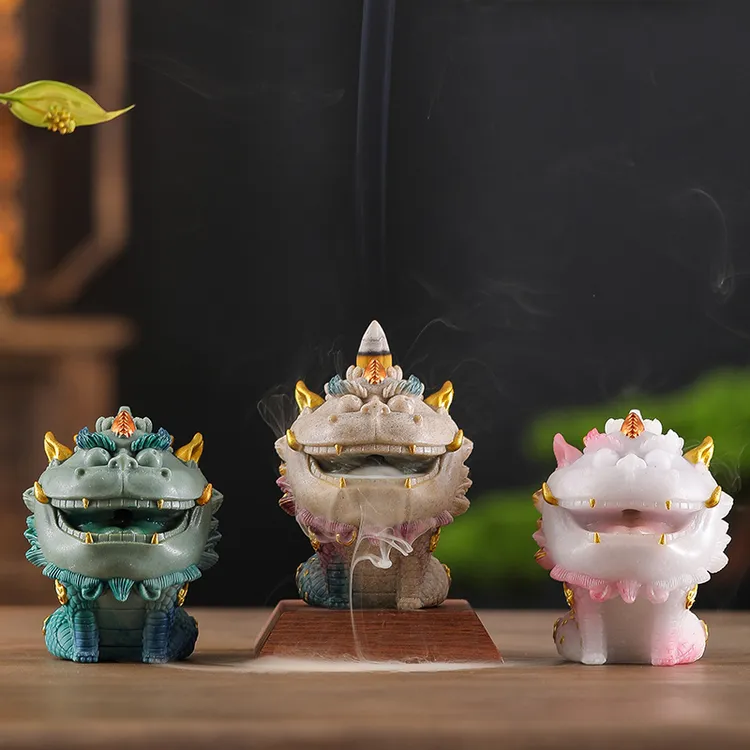 宝潭工艺坊 桌面倒流香摆件茶室吧台创意装饰品文创貔貅茶宠礼品