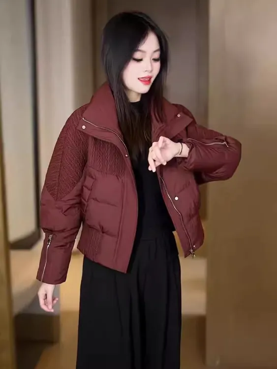 时尚宽松短款棉服女2025冬季新款洋气加厚保暖减龄小棉袄棉衣外套