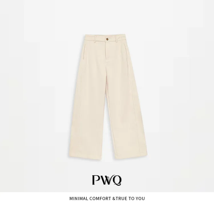 【冬日暖白】休闲裤中腰宽松直筒阔腿裤AX-25111301-DK