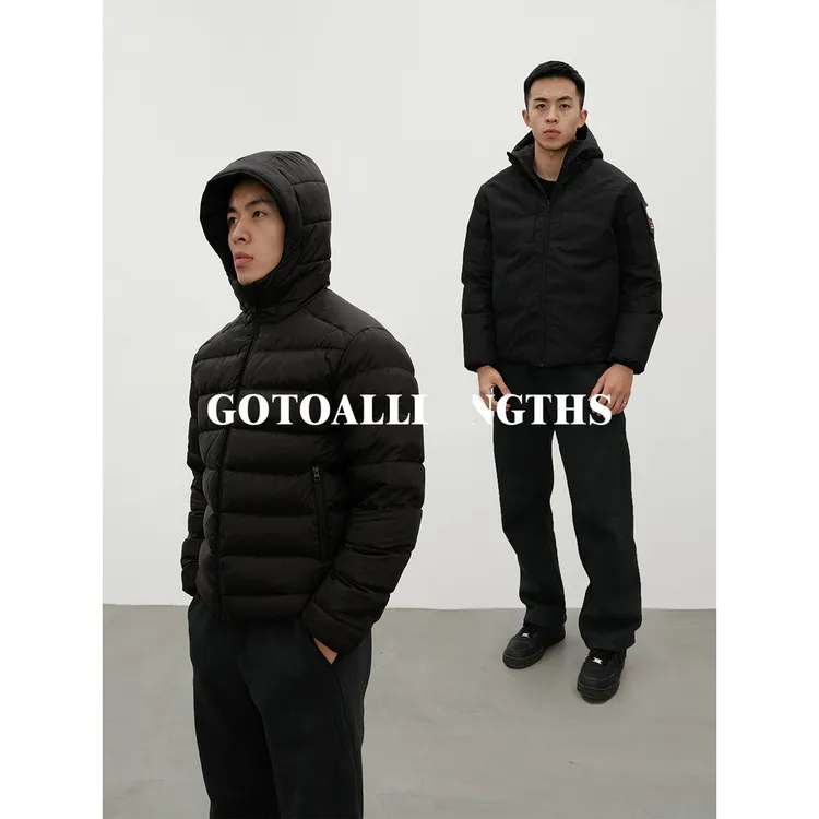 美式军鸟排骨羽绒服90白鸭绒双面穿户外休闲带帽保暖羽绒外套男装