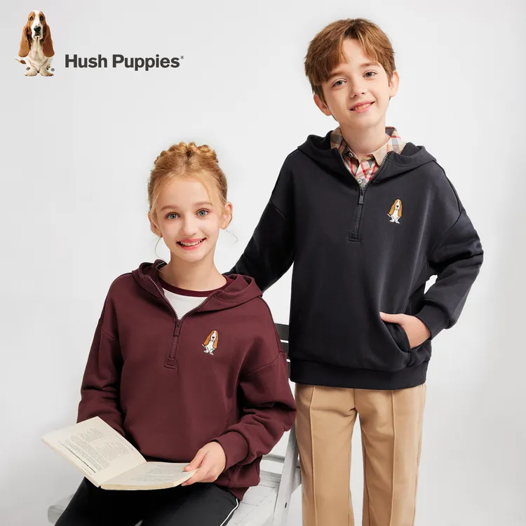 S暇步士童装2025年秋季新款儿童休闲柔软亲肤卫衣DR