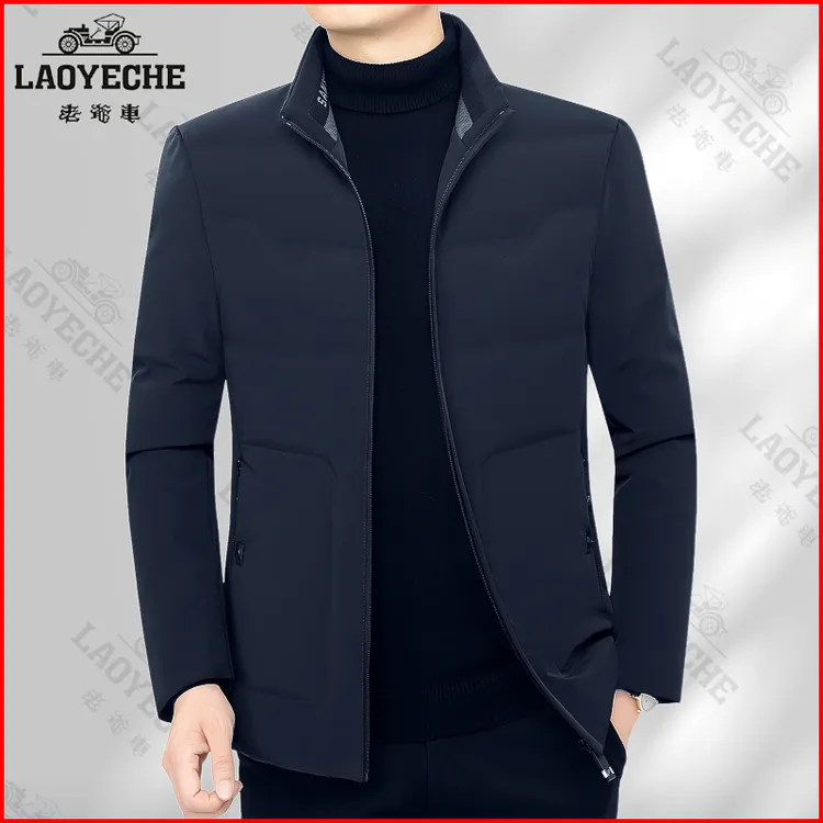 老爷车男士新款棉衣保暖短款休闲立领成熟男士时尚冬装加厚棉服男