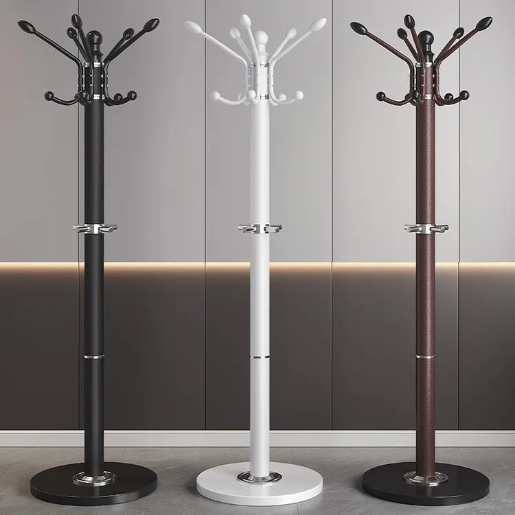 铁艺衣帽架落地卧室家用挂衣架室内立式轻奢衣服收纳简易挂包架子